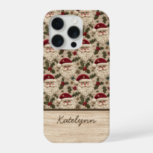 Étui de téléphone Santa brodé 3D   Personnalisé