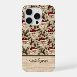 Étui de téléphone Santa brodé 3D | Personnalisé
