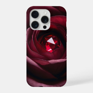 Étui de téléphone Satinheart Rouge – Rose Gem