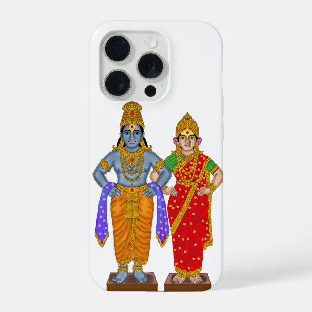 Coque iPhone Étui de téléphone Vitthal Rukhmini (Verso)