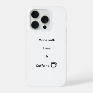 Étui drôle pour iPhone 15 Pro - Fait avec amour & 