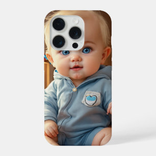 Étui fin pour iPhone 15 Pro – Logo de bébé mignon 