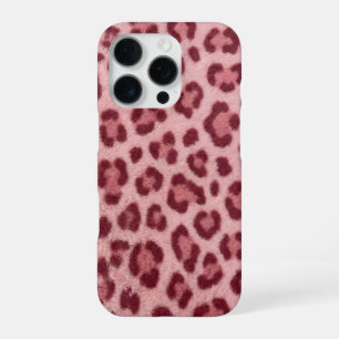 Coque iPhone 16 Pro Étui guépard rose pour iPhone 16 Pro Max