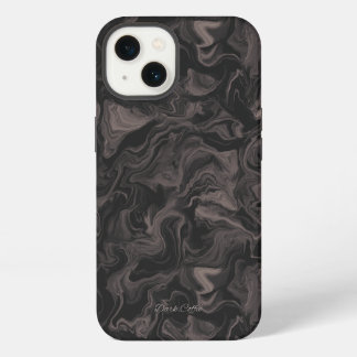 Etui iPhone 13 Étui iPhone 13 Tourbillon Café Foncé Esthétique