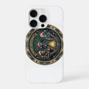 Coque iPhone 16 Pro Étui iPhone 16 Pro Badge Joyeux Cryptid Noël