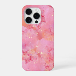 Coque iPhone 16 Pro Étui iPhone à aquarelle rose - Galaxie pastel rêve