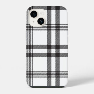 Coque Pour iPhone 14 Étui Iphone à carreaux noir et blanc