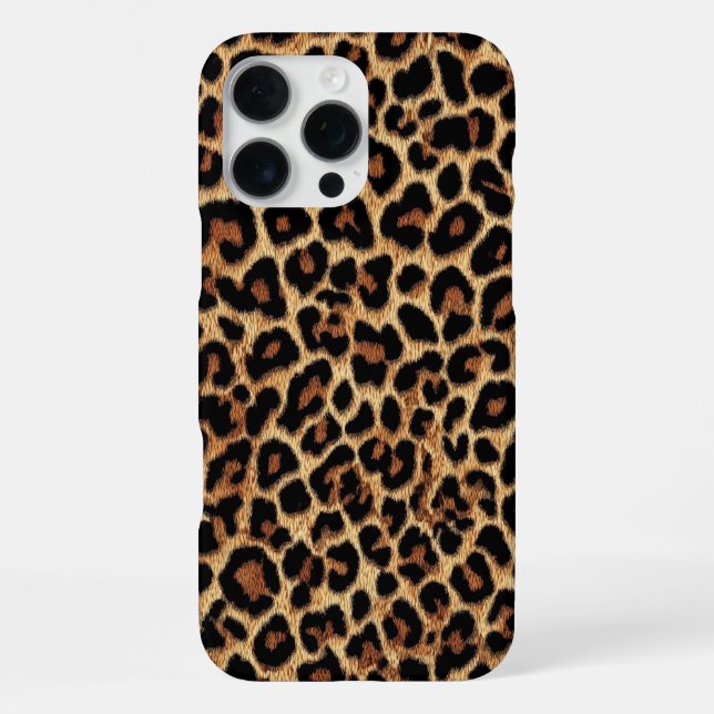 Coque iPhone Étui iPhone à imprimé léopard (Verso)