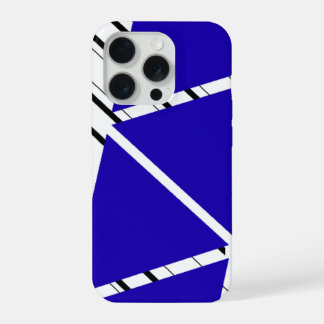 Étui iPhone à motif Zig Zag Bleu