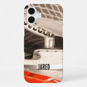 Coque iPhone 16 Plus Étui iPhone à thème de hockey sur glace