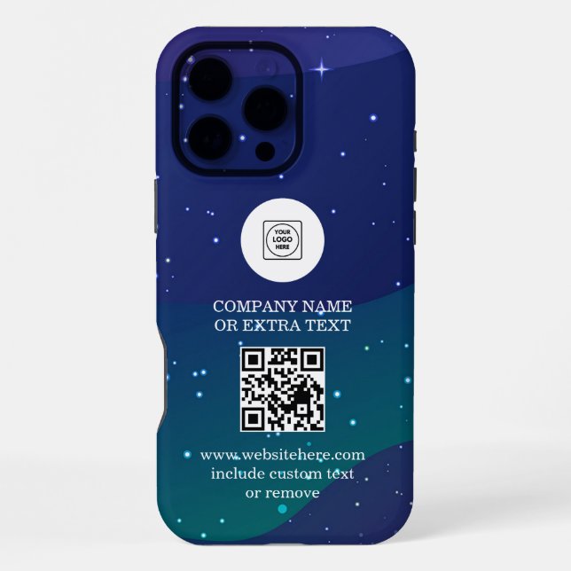 Coque iPhone Étui iphone code QR du logo de l'entreprise de dég (Verso)