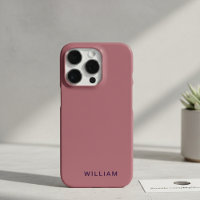 Étui iPhone en or rose personnalisé avec texte per