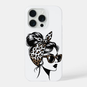 Étui iPhone Fille Imprimé Léopard Mode