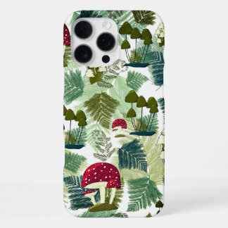 Coque iPhone 16 Pro Max Étui iPhone Forêt de Champignons