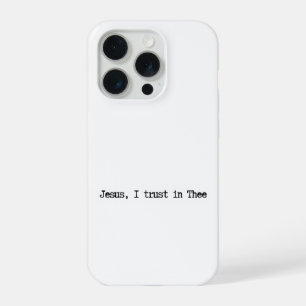 Étui iPhone minimaliste Jésus, j'ai confiance en t