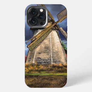Etui iPhone 13 Pro Max Étui iPhone Moulin à vent des Pays-Bas