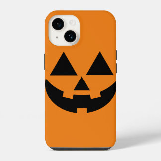Coque Pour iPhone 14 Étui iPhone visage de citrouille de Halloween