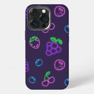 Etui iPhone 13 Pro Étui Neon Berry Pattern pour iPhone 13 Pro