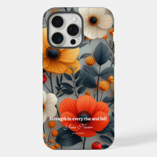 Étui personnalisé pour iPhone 15 Promax avec fleur
