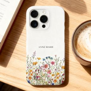 Coque iPhone 16 Pro Étui personnalisé pour iPhone 16 Pro à motif flora