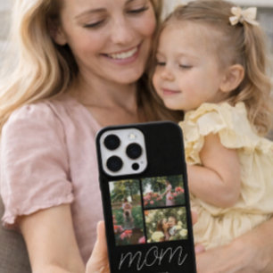 Coque iPhone 16 Pro Étui photo noir 3 Modern Script pour maman