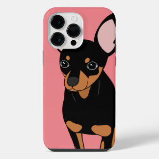 Coque Pour Pour iPhone 14 Pro Max Étui pour Apple iPhone 14 Miniature Pinscher Min P