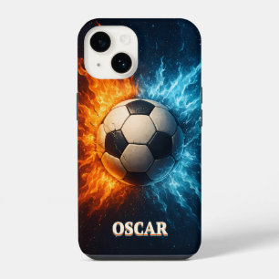 Coque Pour iPhone 14 Étui pour iPhone 14 de football personnalisé