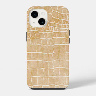 Coque Pour iPhone 14 Étui pour iPhone 14 en faux cuir de crocodile Cham
