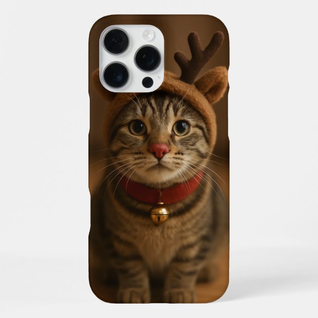 Coque iPhone Étui pour iPhone 16 Pro Max Rudolph le Chat (Verso)