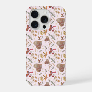 Étui pour iPhone à motifs floraux vintage et cœurs