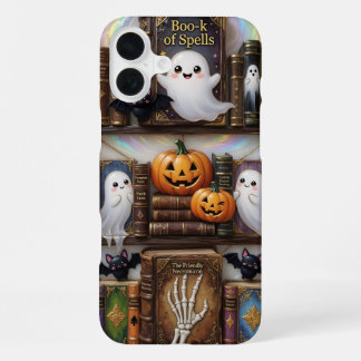 Coque iPhone 16 Plus Étui pour téléphone Livre de sorts Fantôme mignon 
