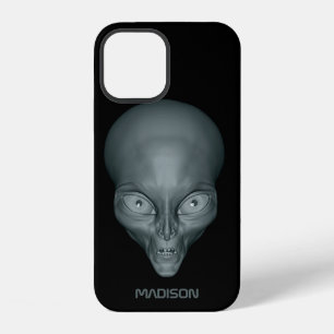Coque iPhone 12 Étuis de téléphone Alien UFO nom personnalisé