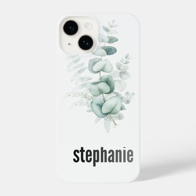 Coque iPhone  Eucalyptus Pattern i phone Case (Verso)
