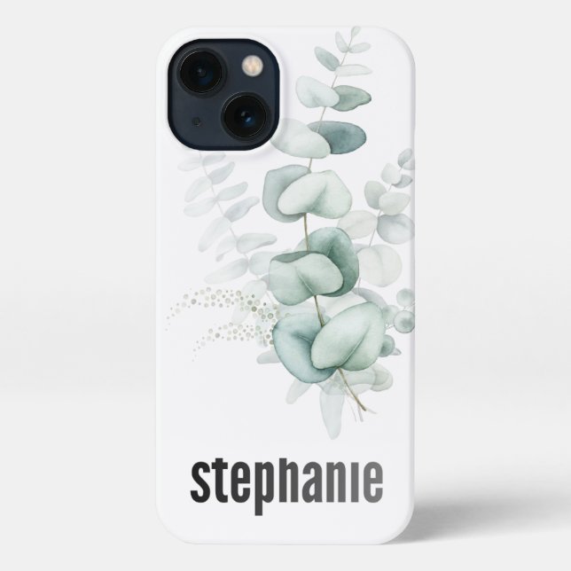 Coque iPhone Eucalyptus Pattern iphone Case (Verso)