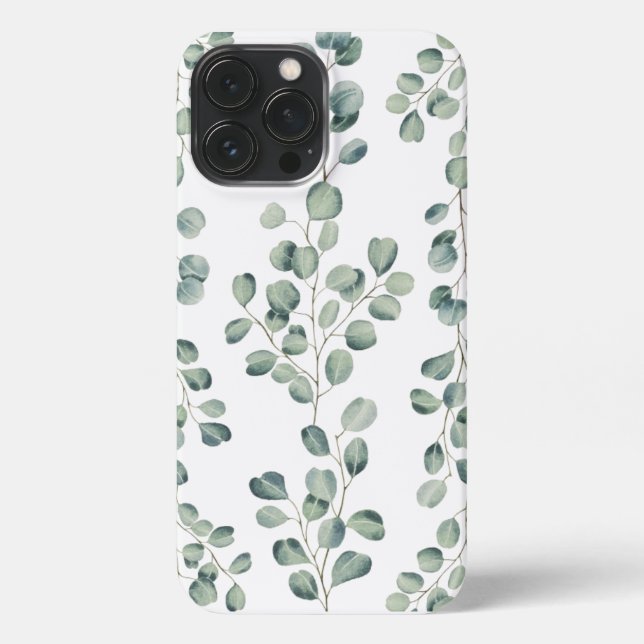 Coque iPhone Eucalyptus Pattern iphone cover  (Verso)