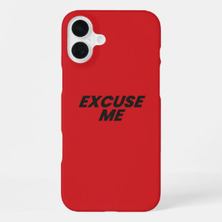 COQUE iPhone 16 PLUS EXCUSEZ-MOI LE CAS TÉLÉPHONIQUE