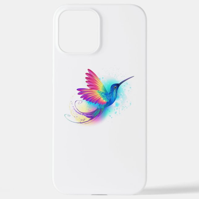 Coque iPhone Exotic Rainbow Hummingbird (Verso)