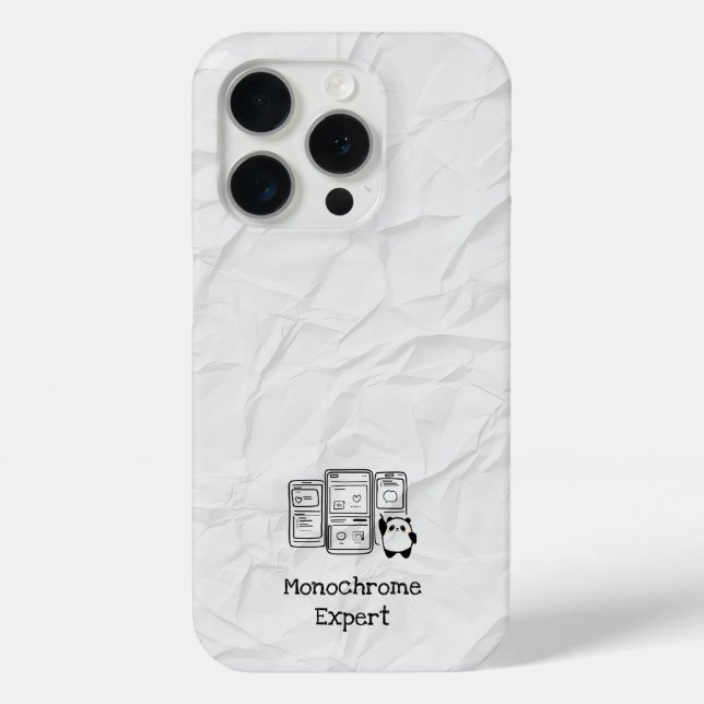 Coque iphone expert monochrome (Verso)