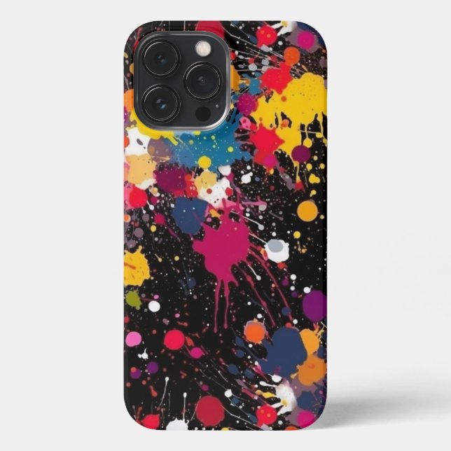 Coque iPhone Explosion de couleur (Verso)