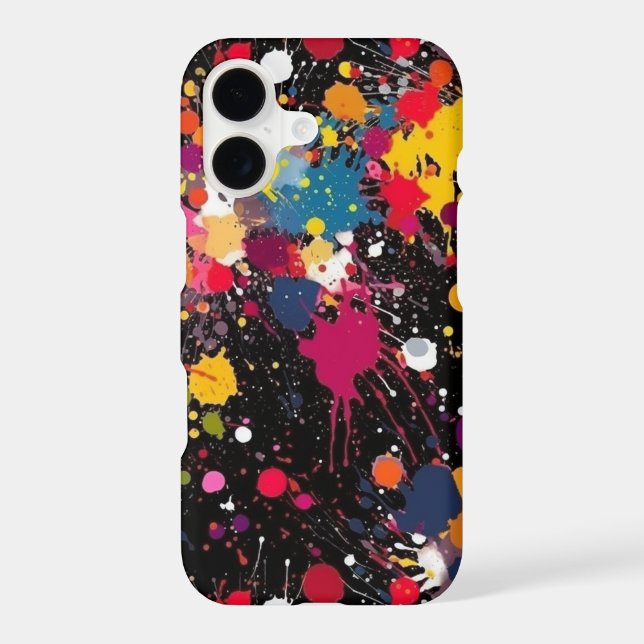 Coque iPhone Explosion de couleur (Verso)