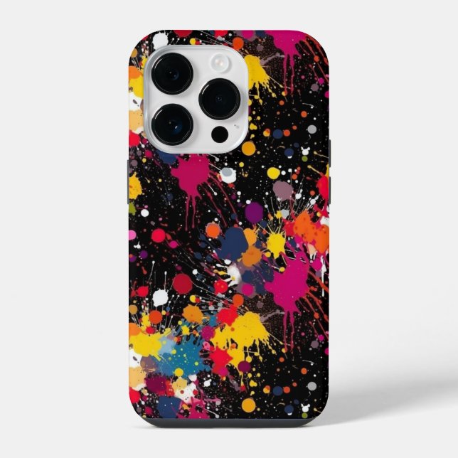 Coque iPhone Explosion de couleur (Verso)