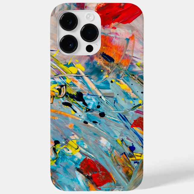 Coque iphone expressionniste Abstrait coloré (Verso)