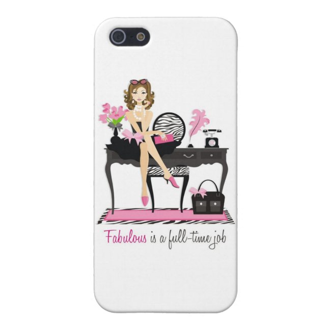 Coque iPhone Fabuleux - brune (Dos)