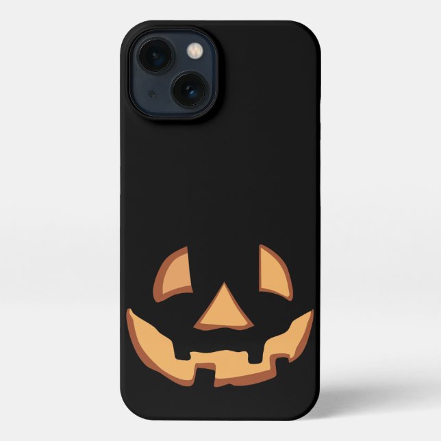 Coque iPhone Face citrouille 1 (Verso)