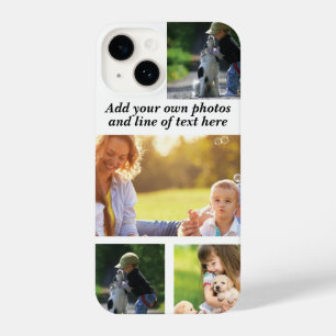 Coque Pour iPhone 14 Faites votre propre collage photo et texte