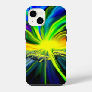 Coque Pour iPhone 14 Famille de dauphins sous le soleil