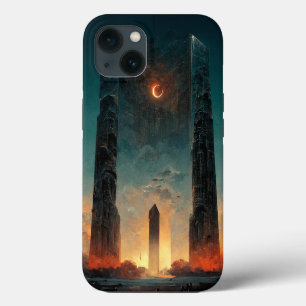 Etui iPhone 13 Fantasy de Porte Noire Sci-Fi Art