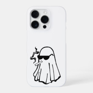 Coque iPhone 16 Pro Fantôme Cool avec Cigarette – Étiquette de Télépho