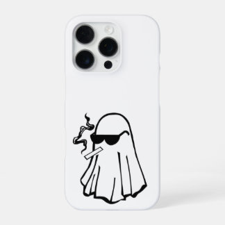 Coque iPhone 16 Pro Fantôme Cool avec Cigarette – Étiquette de Télépho