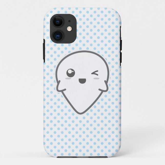 Coque iphone fantôme Kawaii Winking (Dos)